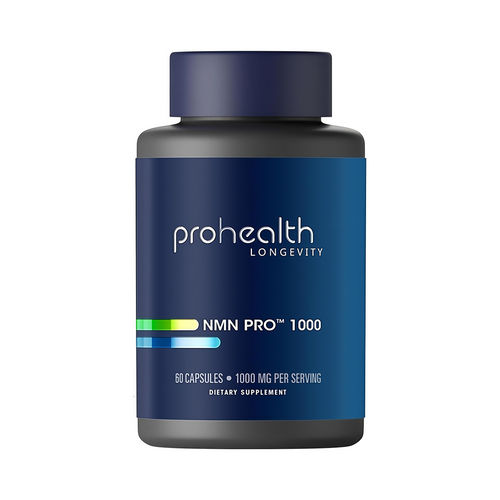 ProHealth NMN Pro 1000 (60 Capsules) Clinically Studied Uthever NMN. NAD+ Precursor for Cellular Energy, Mitochondrial Support & Healthy Aging. USA Manufactured, Triple Lab-Tested